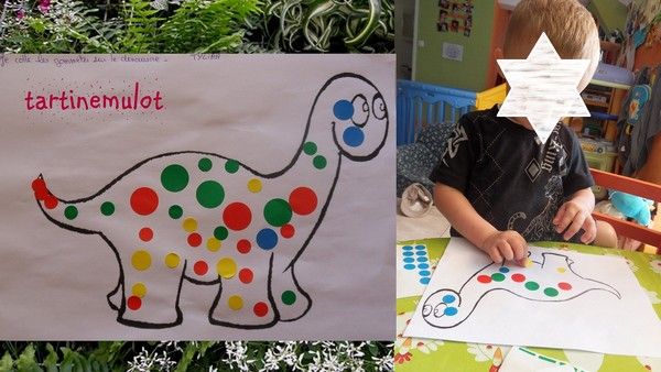 le dinosaure multicouleur de Tylian